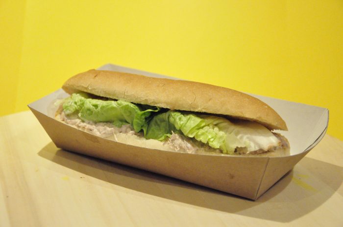 Tuna chunks & Mayo in Jumbo Hotdog Roll - Image 4